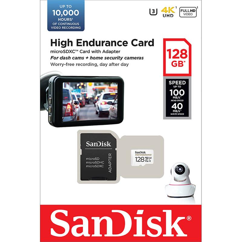 Sandisk 128GB High Endurance SD kort