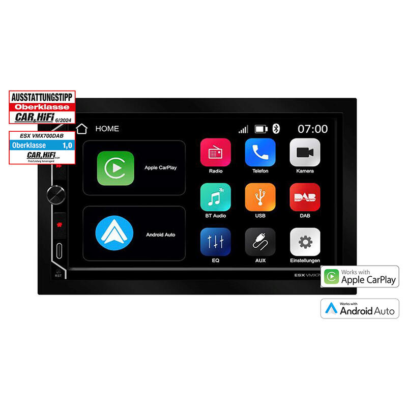 ESX 7" LCD/DAB+/FM/USB/SD/BT