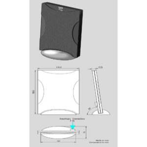 ATTB DAB-antenne - F-kontakt